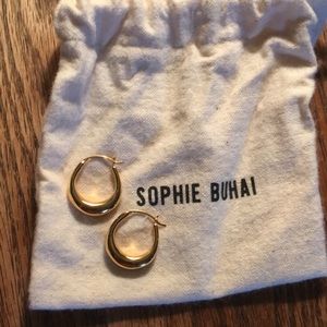Sophie Buhai Hoop Earrings in Gold Vermeil
